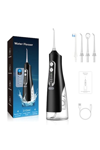 TehnoTek Irigator oral profesional M209, IPX7, 5 moduri, 310 ml, 2000 mAh, negru