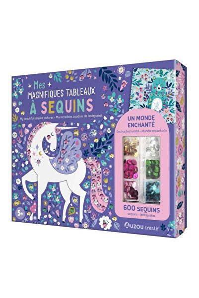 Auzou مجموعة الفن اللامع |   اصنع لوحاتًا متألقةًا مع 600 رقعة ملونة