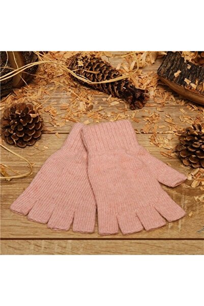 eleven market Tiriko Kadın Kesik Eldiven Açık Pembe