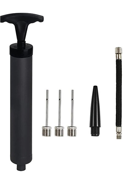 Generic 10" Portable Hand Air Pump Inflator Kit with Needle, Nozzle & Hose