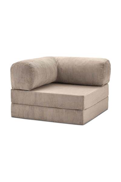 DECHOME Modüler Köşe Minderi 100x100 Fitilli Kadife, Rahat, Dayanıklı, Çok Am...