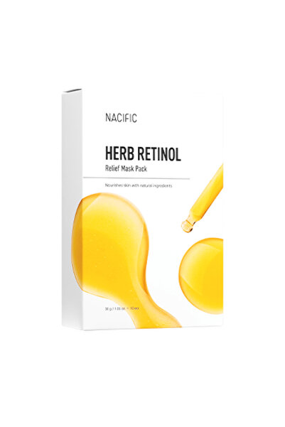 Nacific Herbal and Retinol Wrinkle Reduction Face Mask Set - 10 Pieces