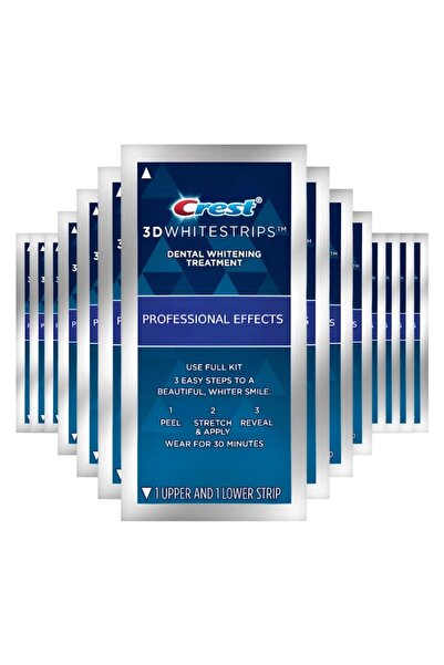 CREST Set of 10 3D Whitestrips Professional Effects, Level 18