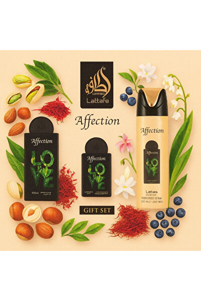 lattafa AFFECTION, gift set of 4 pieces, unisex