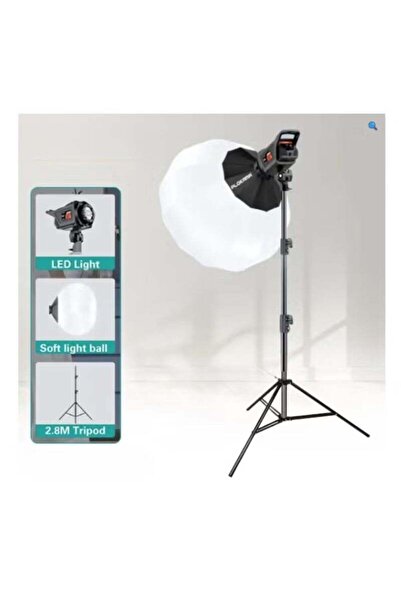 PLOKAMA PK400S Studio Light with Soft Box & Stand
