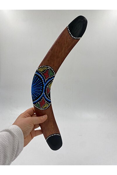 WOODIVA AHŞAP Ahşap Bumerang (40 cm)