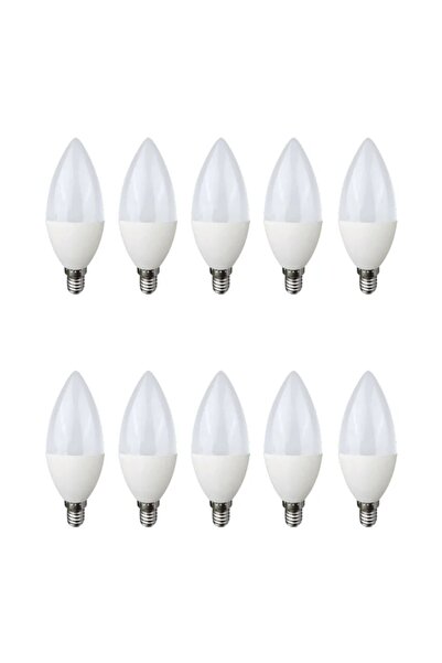 Generic Pack of 10Ps. LED Candle Bulb 7W E14 Warm White