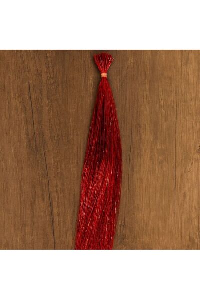 YASEMİN KAPLAN KIRMIZI Saç Simi – Boncuk Kaynak Tak Çıkar Model