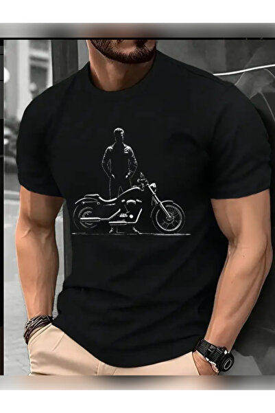 TİMİSİVA Μπλουζάκι Unisex oversized MOTO1 με τύπωμα Βαμβακερό με κοντό μανίκι...