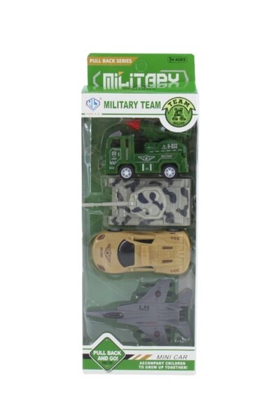 Birlik Oyuncak 4Lü Çekbırak Askeri Araçları Serisi