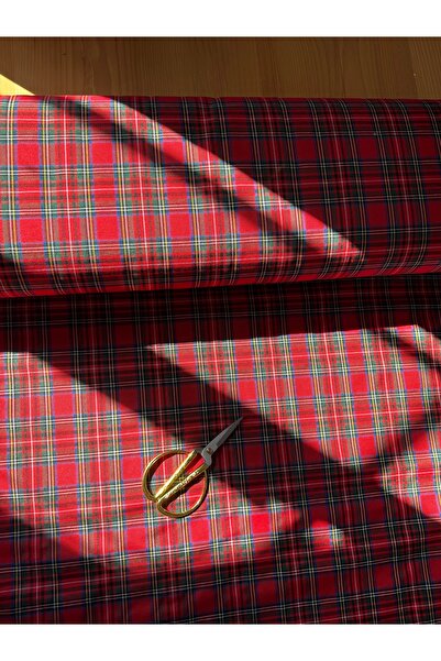 White Alamode قماش منقوش / قماش بنمط اسكتلندي