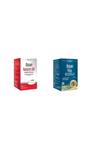 Ocean Koenzim Q10 30kp. Ve Plus 1200 Mg 50kp. 2'li Paket