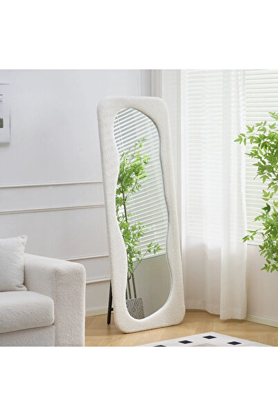 private house Bohemian-style modern boucle mirror, 160 cm