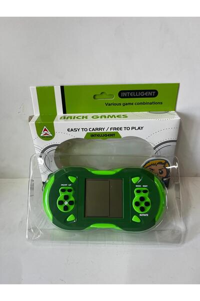 ydn Taşınabilir Retro Tetris Oyun Konsolu 18 cm Yeşil