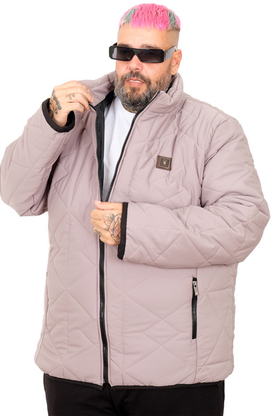 ModeXL Mode XL Men's Plus Size Coat Quilted with Hood 25710