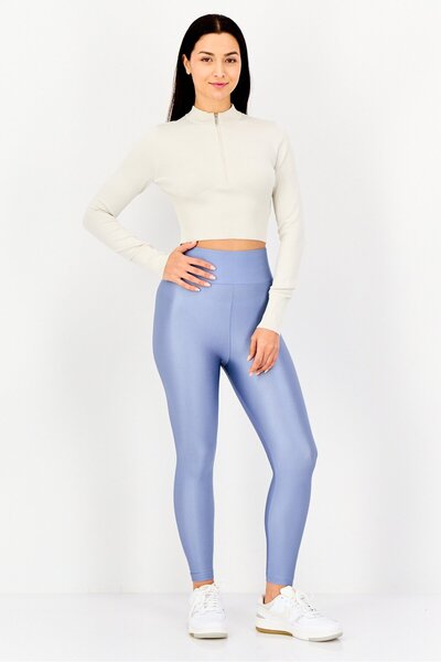 Nike Women Slim Fit Long Sleeve Outdoor Ribbed Top, Cream