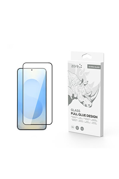 zore واقي شاشة من الزجاج المقوى الفاخر لهاتف جالاكسي S25 NXXA ريكا - أسود
