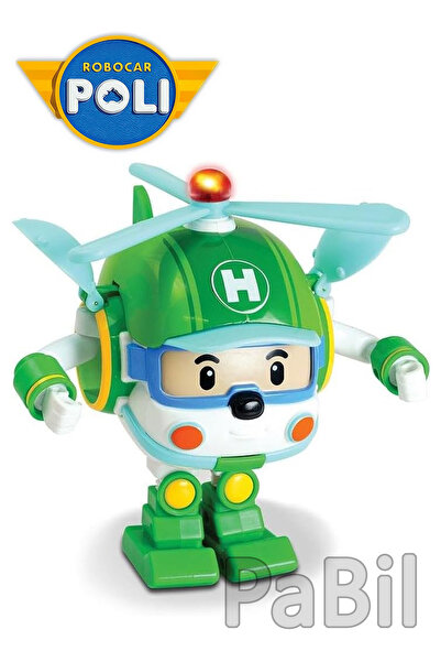 PaBil Robocar Poli Dönüşebilen Robot Araba Aksiyon Figür Oyuncak - Helly 10 - 12 cm