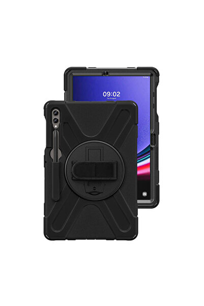 zore Galaxy Tab S9 Fe Plus Nxxa Defender Silicone Tablet Case - Black