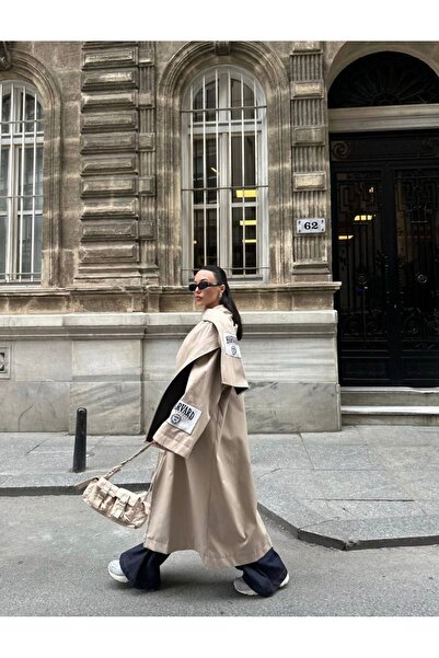 HAVİ OFFİCİAL Acı Kahve Oversize Trençkot