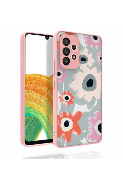 zore غطاء حماية للكاميرا منقوش لهاتف Galaxy A53 5G، غطاء لامع NXXA Nora - رقم 5