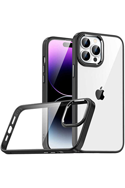 zore حافظة جوي كريتيف فلورا متوافقة مع هاتف آيفون 14 برو ماكس - أسود