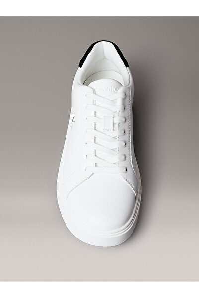 Calvin Klein Kožené tenisky s logem YM0YM0143501W Pánské BOTY YM0YM0143501W