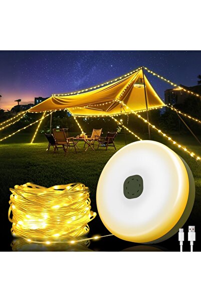 Hope أضواء خرافية للتخييم مع 8 أوضاع (USB، محمولة) قابلة للدوران لمسافة 10 أم...