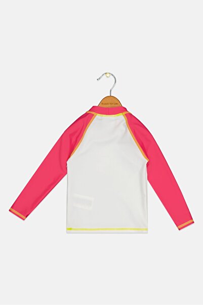 ARENA Toddlers Girl Graphic Print Long Sleeve Rash Guard, Multicolor