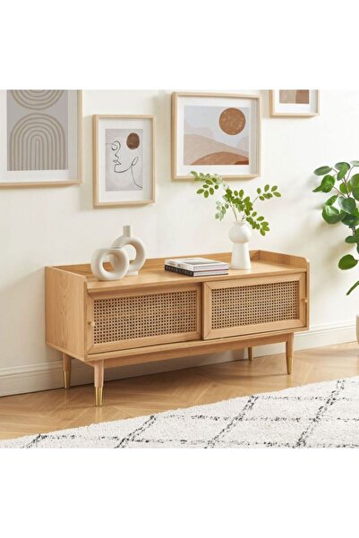 WoodenDecoration01 Solara Masif TV Ünitesi