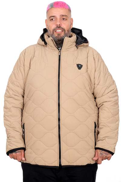 ModeXL Mode XL Plus Size Men's Coat Quilted Hooded U25701