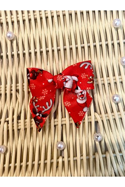 Nb Decoroma New Year's Day with Santa Claus Printed 20 Ribbon Bows – 2026 New Year's Decor, Gift Wrapping