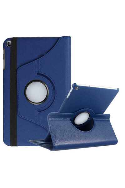 zore Galaxy Tab a 8.0 (2019) T290 Compatible Nxxa Rotatable Stand Case - Navy Blue