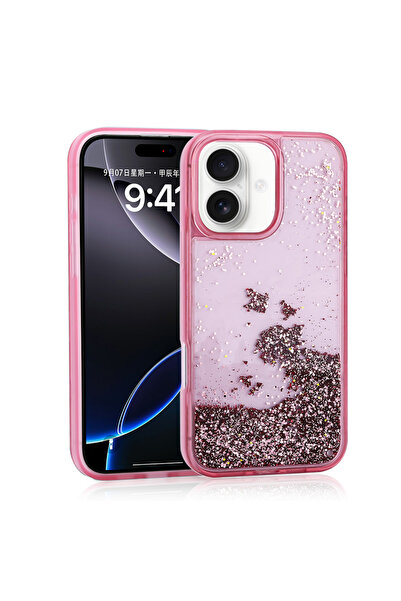 zore غطاء حماية لهاتف آيفون 16، سطح خلفي شفاف لامع، غطاء سيليكون كيتو من جوي ...