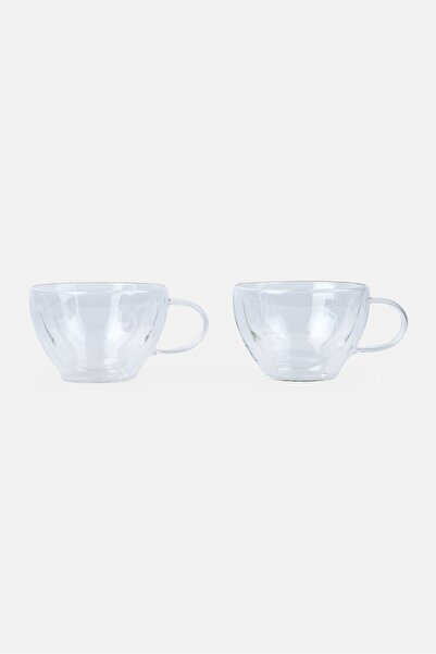 Bombay 2Pcs Thermguard Double Wall Insulated Coffee/Tea Cup 400ml, Transparent