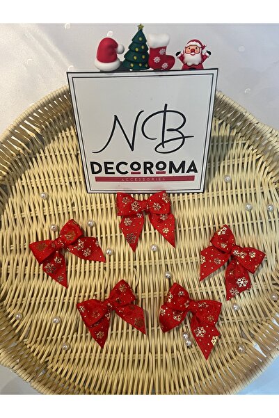 Nb Decoroma 2026 New Year Themed 20 Ribbon Bows – Gift Wrapping, Decoration, Decor, New Year Concepts