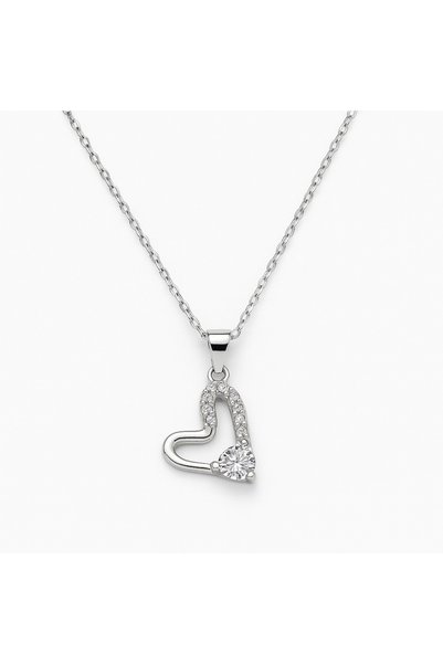 AFRODİTGOLDBUJİTERİ Silver heart necklace