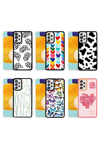 zore Galaxy A72 Case Nxxa M-Fit Patterned Cover - Line No5