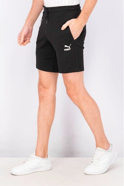 Puma Men Sportswear Fit Training Logo Shorts, Black