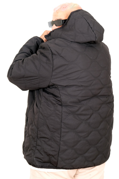 ModeXL Ανδρικό παλτό με κουκούλα Mode XL Plus Size 25706