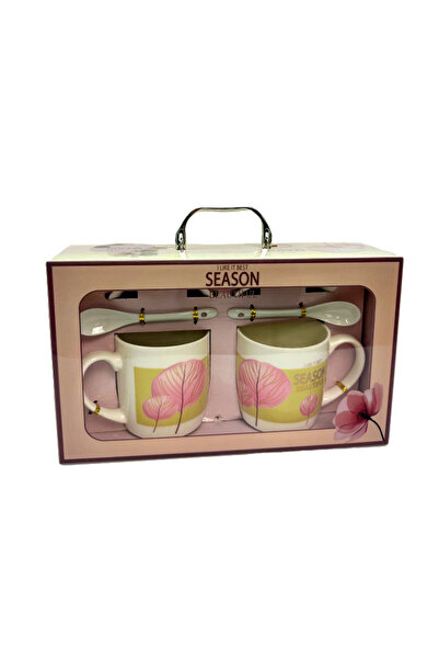 velve Set elegant ceramic,Beast Season,doua cani imprimate floral,lingurite ceramice,farfurii asortate