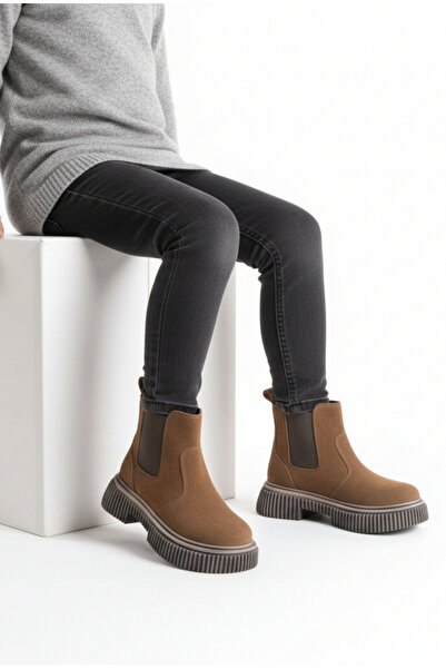 CEMRE Unisex Kaymaz ve Hafif Taban Süet Kolay Giyim Soğuk Havaya Dayanıklı Ço...