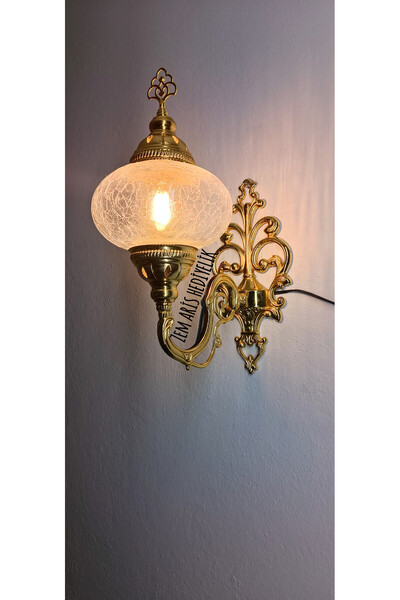 ZEM ARİS HEDİYELİK Gold Color Handmade Sconce