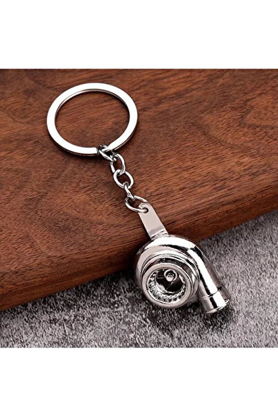 bigkey سلسلة مفاتيح سيارة معدنية بتصميم توربو