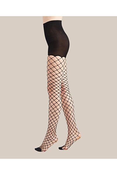 İntive Lingerie NBB 70 Den Medium Mesh Box Body Tights with Toe-9362