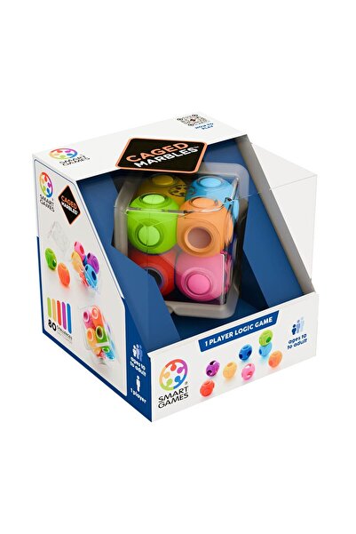 Smart Games - Caged Marbles, joc de logica cu 80 de provocari, 10+ ani, editi...