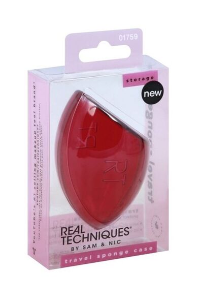 Real Techniques Husă de burete din plastic Miracle Makeup, roșie