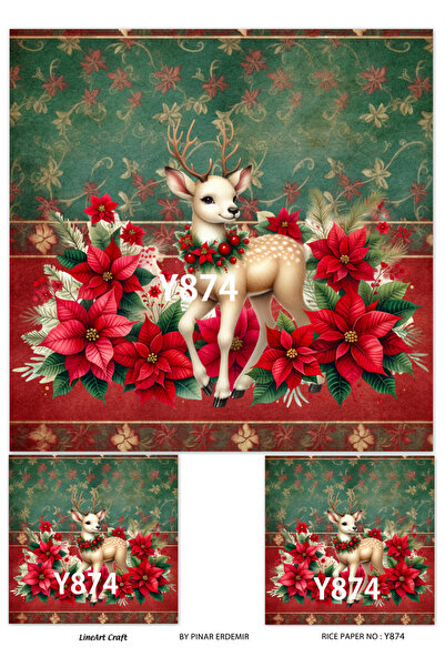 LİNEART ورق ديكور نحاسي رقم: Y874 - 29×42 سم