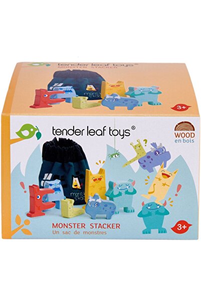 Tender Leaf Toys Set monstruletii din saculet, din lemn premium - Monster Sta...