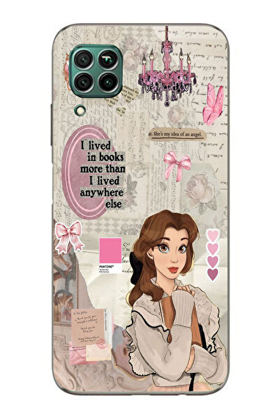 Elorakılıf Huawei P40 Lite Uyumlu Baskılı Yumuşak Silikon Şeffaf Telefon Kılıfı